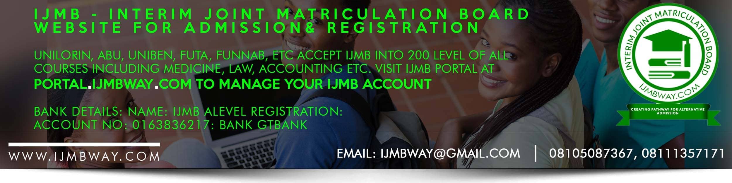 IJMB Registration portal 2024